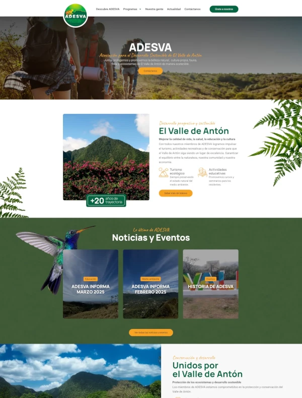 Web design for a charity site